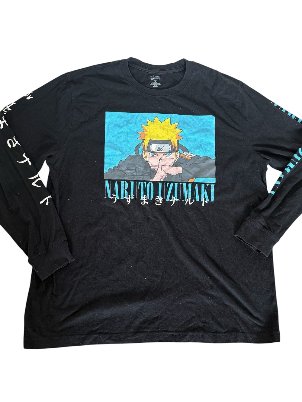 Naruto Uzumaki Graphic Long Sleeve Tee - Black